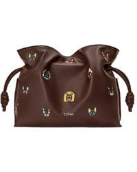Loewe - X Louis Wain Medium Leather Flamenco Shoulder Bag - Lyst