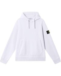 Stone Island - Regular-Fit Hooded Sweatshirt With Pouch Pocket - Lyst