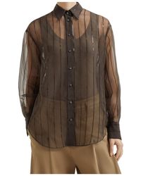 Brunello Cucinelli - Sequin Embellished Long Sleeved Shirt - Lyst