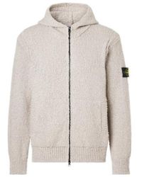 Stone Island - Compass Cotton Zip-Up Hoodie - Lyst