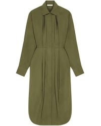 Givenchy - Collared Poplin Long Shirt Dress - Lyst