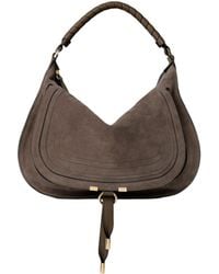 Chloé - Chloé Logo Debossed Foldover Top Tote Bag - Lyst