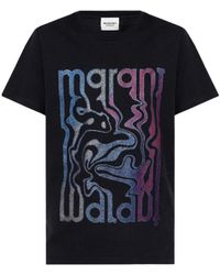 Isabel Marant - Logo-Print Short-Sleeve T-Shirt - Lyst