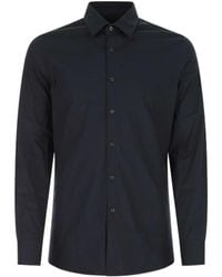 Prada - Stretch Cotton Shirt - Lyst
