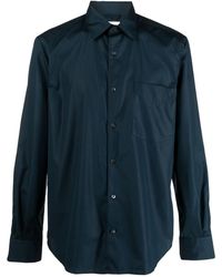 Aspesi - Buckle Long-Sleeved Shirt - Lyst