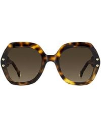Carolina Herrera - Oversized Butterfly Frame Full Rim Sunglasses - Lyst