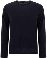 Herno - Long-Sleeved Crewneck Knitted T-Shirt - Lyst