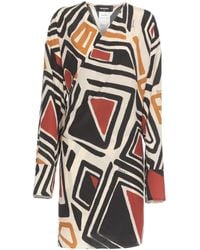 DSquared² - Geometric Printed Mini Wrap Dress - Lyst