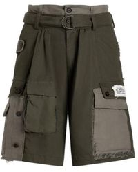 Dolce & Gabbana - Patchwork Belted Trousers - Lyst