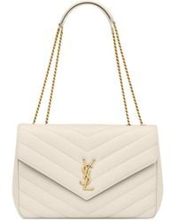 Saint Laurent - Loulou Foldover Top Large Shoulder Bag - Lyst