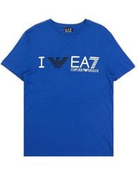 EA7 - Logo Printed T-Shirt - Lyst
