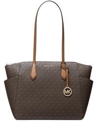 Michael Kors - Marilyn Medium Signature Logo Tote Bag - Lyst
