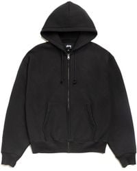 Stussy - Long-Sleeved Hooded Sweatshirt - Lyst