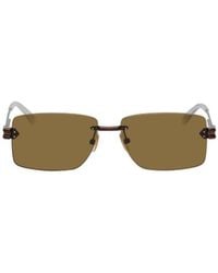 Bottega Veneta - Rectangular-Frame Glasses - Lyst
