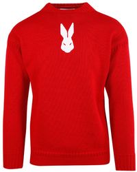 Maison Margiela - Distressed Effect Ribbed Knit Jumper - Lyst