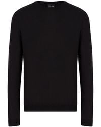 Giorgio Armani - Crewneck Long-Sleeved Jumper - Lyst