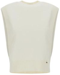 Herno - Ribbed Sleeveless Top - Lyst
