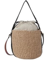 Chloé - Chloé Woody Drawstring Small Basket Bag - Lyst