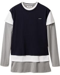 Miu Miu - Set Of 3 Jersey T-Shirts - Lyst