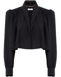 Chloé - Chloé Gathered Cropped Jacket - Lyst
