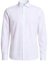 Peserico - Spread-Collar Long-Sleeve Shirt - Lyst