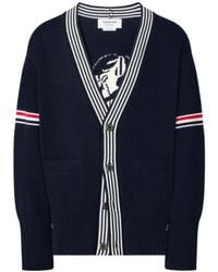 Thom Browne - Lobster-Intarsia Cardigan - Lyst