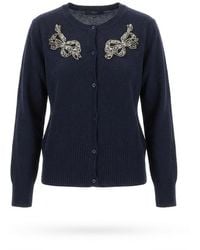 Weekend by Maxmara - Long-Sleeved Knitted Cardigan - Lyst