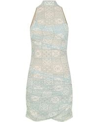 Off-White c/o Virgil Abloh - Halter-Neck Mini Dress - Lyst
