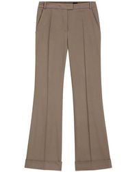 BOSS - Gabardine Flared Trousers - Lyst