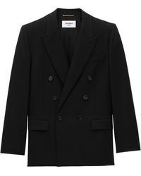 Saint Laurent - Cassandre Double-Breasted Jacket - Lyst