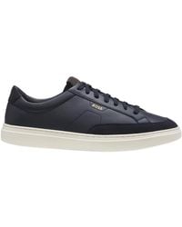 BOSS - Logo Detail Sneakers - Lyst