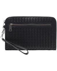 Bottega Veneta - Small Intreciato Clutch - Lyst