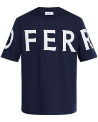 Ferragamo - Ferragamo Logo Printed Crewneck T-Shirt - Lyst
