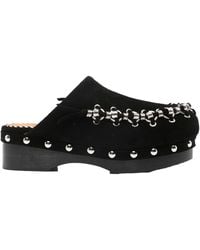 Toga - Chain-Detail Round Toe Mules - Lyst