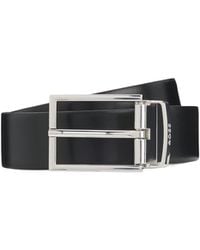 BOSS - Boss Logo Engraved Reversible Belt - Lyst