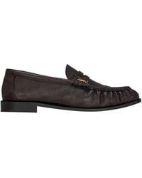 Saint Laurent - Le Loafer Round-Toe Loafers - Lyst