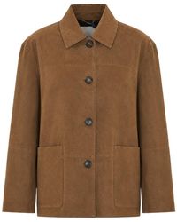 Max Mara - Smmastrale Suede Jacket - Lyst