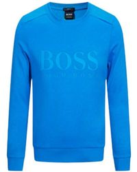 BOSS - Printed Logo Hoodie - Lyst