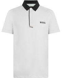 BOSS - Collared Short-Sleeved Polo Shirt - Lyst