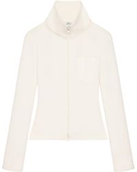 Courreges - Zip-Up Twill Cardigan - Lyst