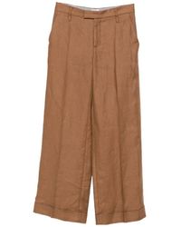 Brunello Cucinelli - Pleated Turn-Up Trousers - Lyst