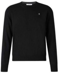 McQueen - Skull Embroidered Crewneck Jumper - Lyst