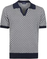 Drumohr - Razor Blade Pattern Polo Shirt - Lyst