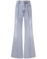 Zimmermann - Denim Wide Leg Jeans - Lyst