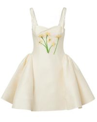 Leo - Ariel Embellished Wool And Silk Minidress - Lyst