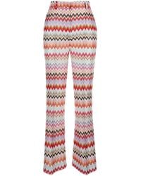Missoni - Zigzag Straight-Leg Tailored Trousers - Lyst