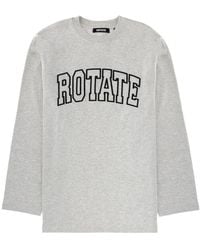 ROTATE BIRGER CHRISTENSEN - Logo Printed T-Shirt - Lyst