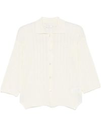 Peserico - Three-Quarter Sleeved Buttoned Cardigan - Lyst