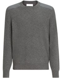 Brunello Cucinelli - Cashmere Ribbed Sweater With Cotton Inserts - Lyst