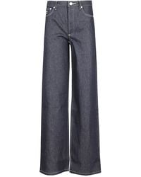 A.P.C. - Wide Leg Jeans - Lyst